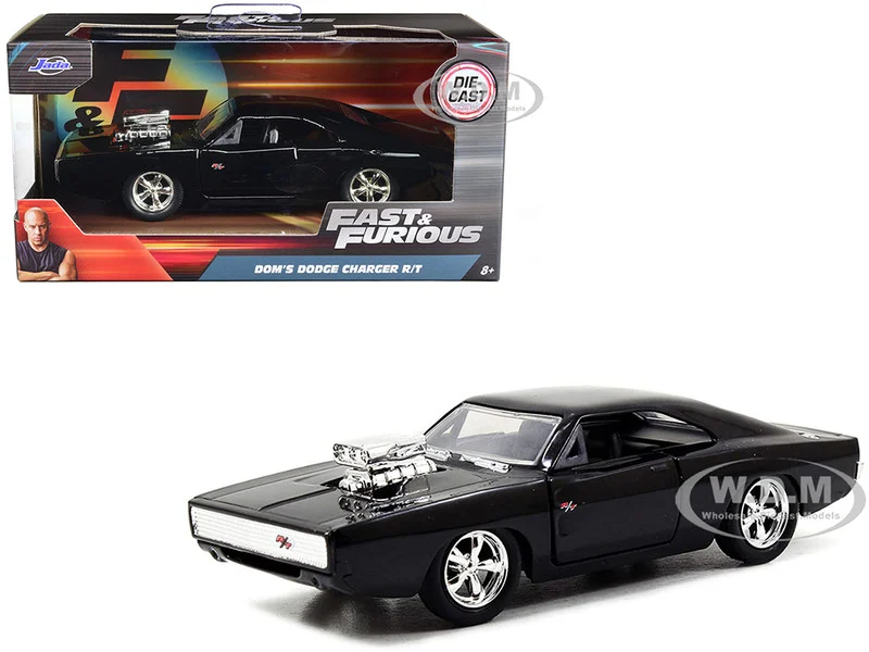 Dom's Dodge Charger R/T Black "Fast & Furious 7" (2015) Movie 1/32 Diecast Model Car by Jada - Dodge Models