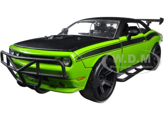 Letty's Dodge Challenger SRT8 Off Road Green and Black "Fast & Furious" Movie 1/24 Diecast Model Car by Jada - Dodge Models