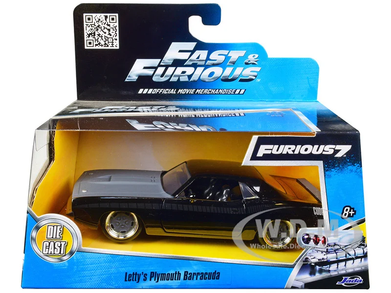 Letty's Plymouth Barracuda "Fast & Furious 7" Movie 1/32 Diecast Model Car by Jada - Plymouth Models
