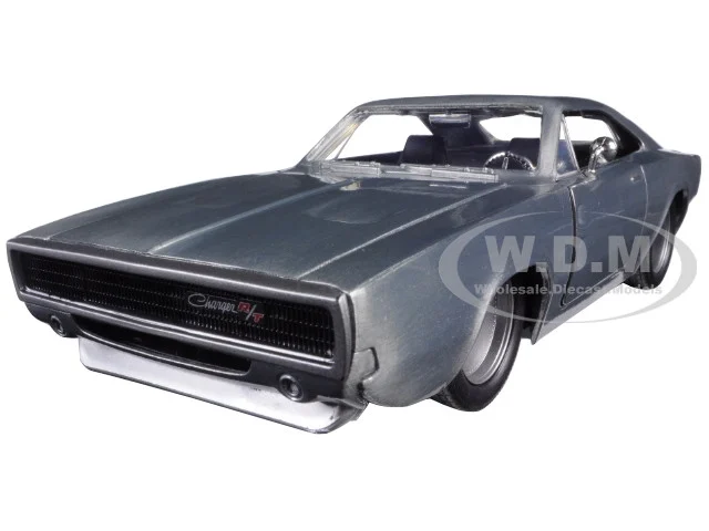 Dom's 1970 Dodge Charger R/T Bare Metal "Fast & Furious 7" (2015) Movie 1/24 Diecast Model Car by Jada - Dodge Models