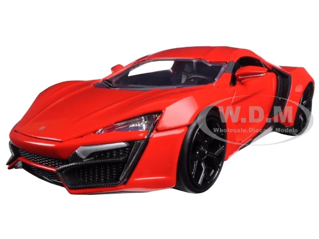 Lykan Hypersport Red "Fast & Furious 7" (2015) Movie 1/24 Diecast Model Car by Jada - Movie/TV Series Models