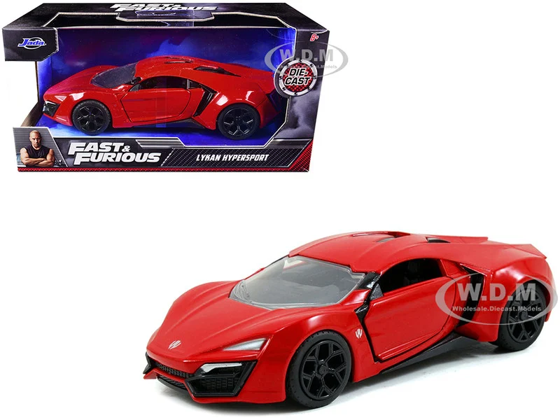 Lykan Hypersport Red "Fast & Furious 7" (2015) Movie 1/32 Diecast Model Car by Jada - Movie/TV Series Models