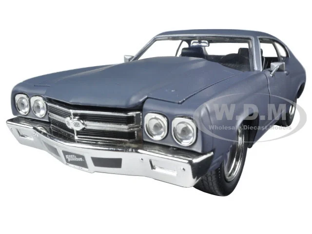 Dom's Chevrolet Chevelle SS Matt Gray "Fast & Furious" Movie 1/24 Diecast Model Car by Jada - Chevrolet Models
