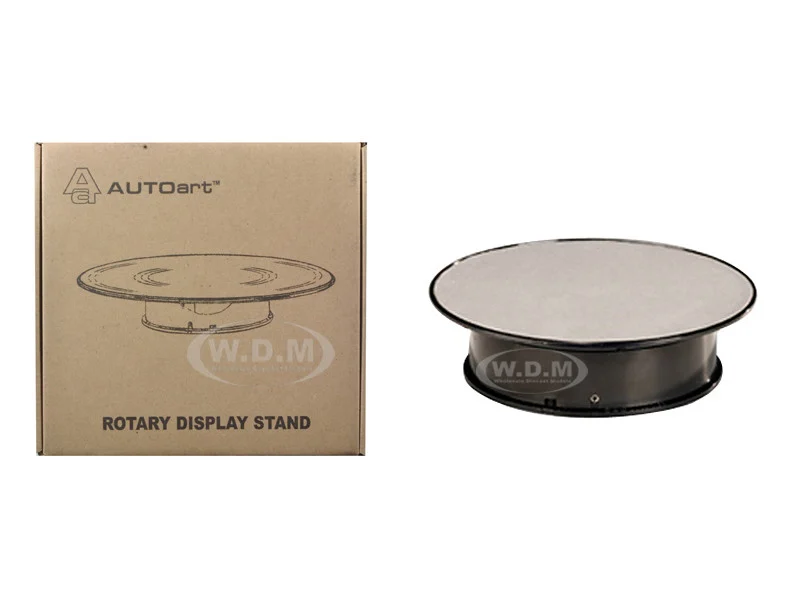 Rotary Display Turn Table 8 Inches with Silver Top 1/43, 1/64, 1/32, 1/24 by Autoart - Accessories