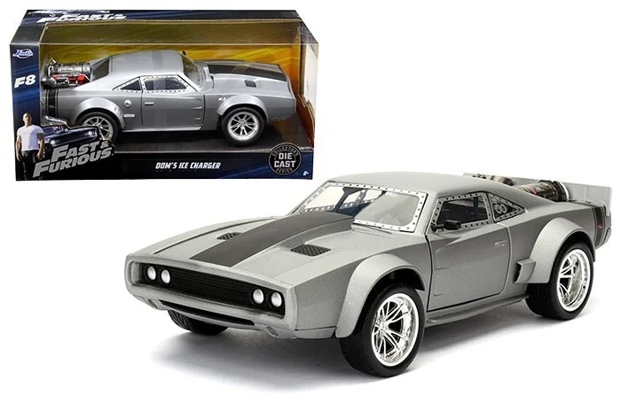 Dom's Ice Charger Fast & Furious F8 "The Fate of the Furious" Movie 1/24 Diecast Model Car by Jada - Dodge Models