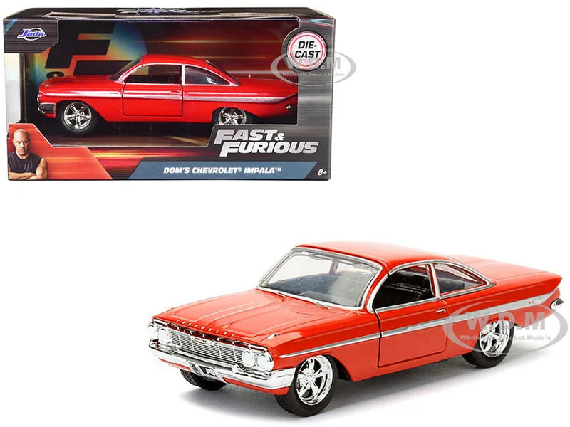 Dom's Chevrolet Impala Red Fast & Furious F8 "The Fate of the Furious" Movie 1/32 Diecast Model Car by Jada - Chevrolet Models