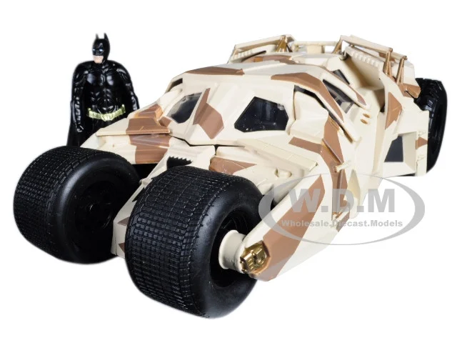 "The Dark Knight" Batmobile with Batman Diecast Figure Camouflage Version "DC Comics" Series 1/24 Diecast Model Car by Jada - Movie/TV Series Models