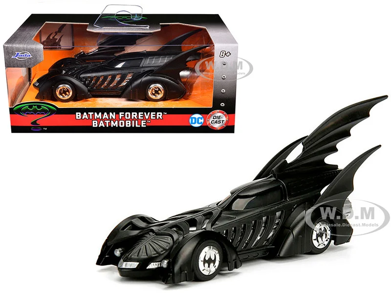 Batmobile Black "Batman Forever" (1995) Movie "Hollywood Rides" Series 1/32 Diecast Model Car by Jada - Movie/TV Series Models