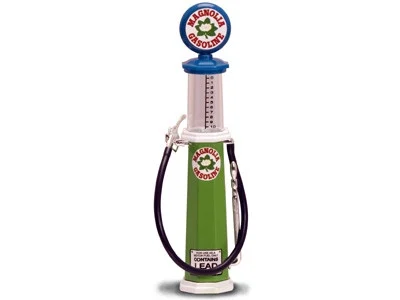 Magnolia Gasoline Vintage Gas Pump Cylinder 1/18 Diecast Replica by Road Signature - Accessories