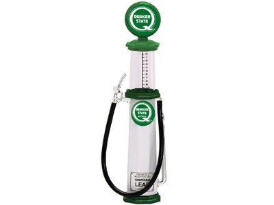 Quaker State Gasoline Vintage Gas Pump Cylinder 1/18 Diecast Replica by Road Signature - Accessories