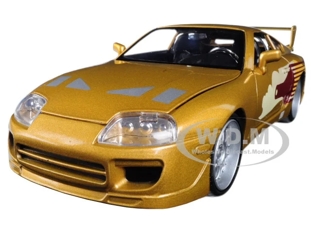 Slap Jack's Toyota Supra Gold "Fast & Furious" Movie 1/24 Diecast Model Car by Jada - Movie/TV Series Models
