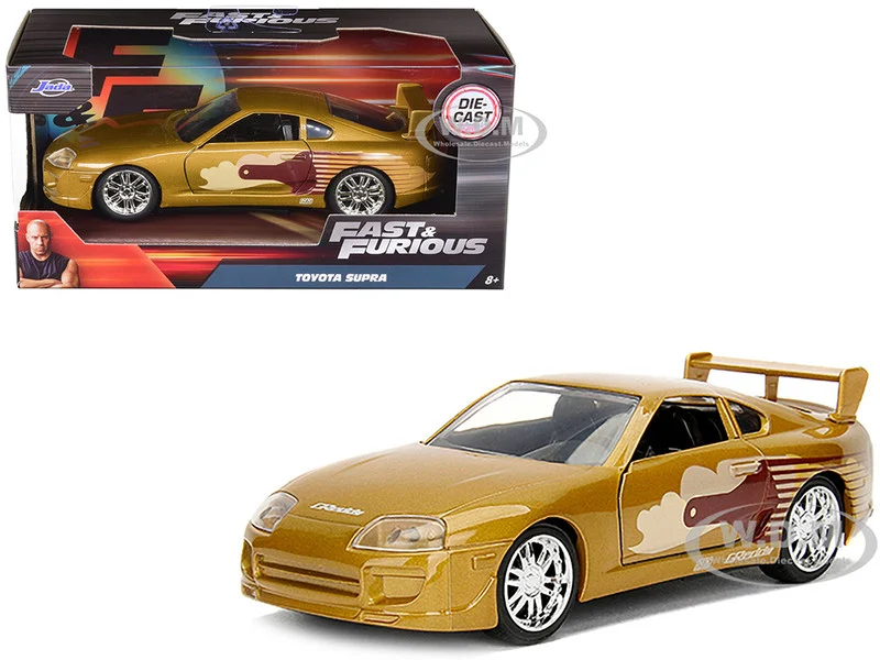 Slap Jack's Toyota Supra Gold "Fast & Furious" Movie 1/32 Diecast Model Car by Jada - Movie/TV Series Models