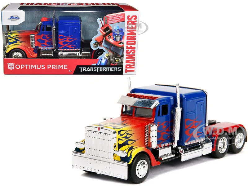 Optimus Prime Truck with Robot on Chassis from "Transformers" Movie "Hollywood Rides" Series 1/32 Diecast Model by Jada - Movie/TV Series Models