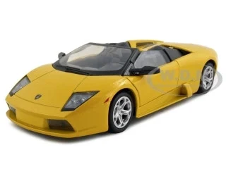 Lamborghini Murcielago Roadster Yellow Metallic 1/24 Diecast Model Car by Motormax - Lamborghini Models