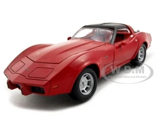 1979 Chevrolet Corvette Red 1/24 Diecast Model Car by Motormax - Chevrolet Models