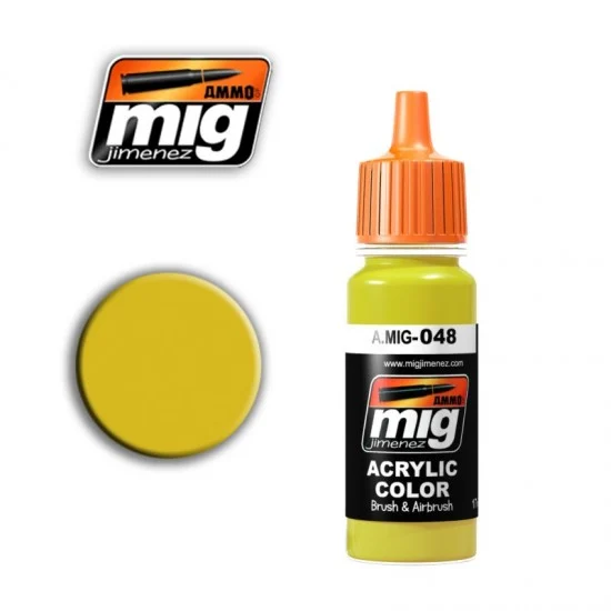 AMMO by Mig Jimenez 048 Acrylic Paint - Yellow (17ml)