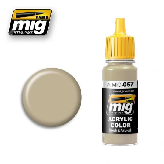 AMMO by Mig Jimenez 057 Acrylic Paint - Yellow Grey for Russian Army (17ml)