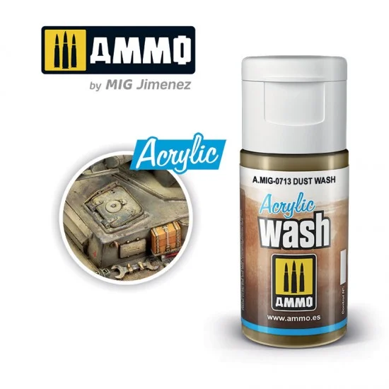 AMMO by Mig Jimenez 0713 Acrylic Wash - Dust Wash (15ml)