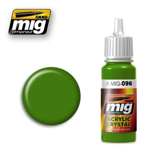 AMMO by Mig Jimenez 096 Acrylic Paint - Crystal Periscope Green (17ml)