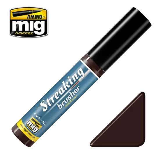 AMMO by Mig Jimenez 1252 Streaking Brushers - Red Brown