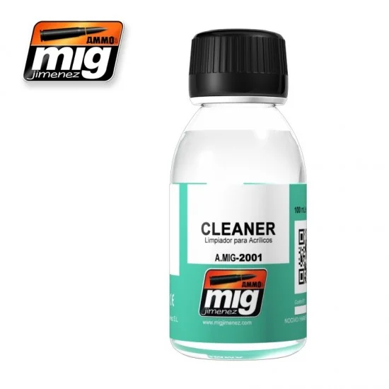 AMMO by Mig Jimenez 2001 Universal Cleaner for Acrylic Paints (100ml) - Hobby & Model Paints