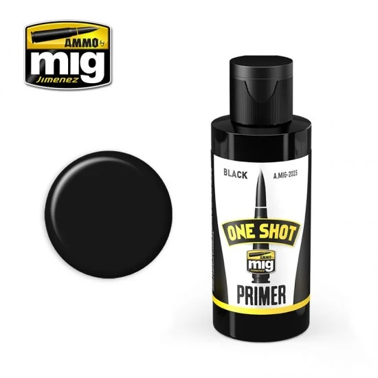 AMMO by Mig Jimenez 2023 One Shot Primer - Black (60ml)