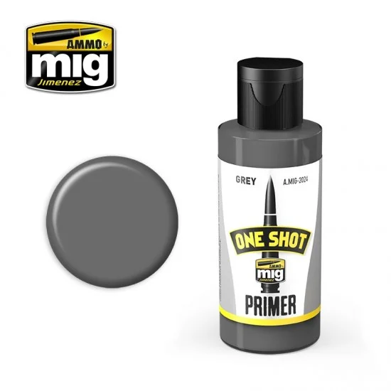 AMMO by Mig Jimenez 2024 One Shot Primer - Grey (60ml)