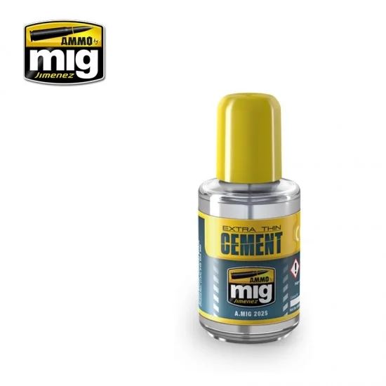 AMMO by Mig Jimenez 2025 Extra Thin Cement for Polystyrene Plastic (30ml) - Hobby Tools & Supplies