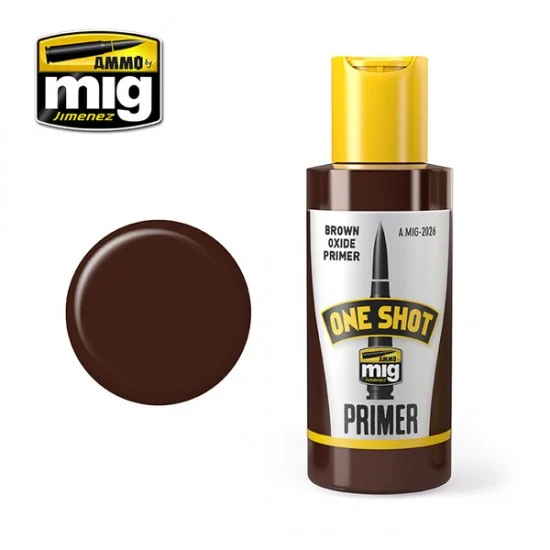 AMMO by Mig Jimenez 2026 One Shot Primer - Brown Oxide (60ml)