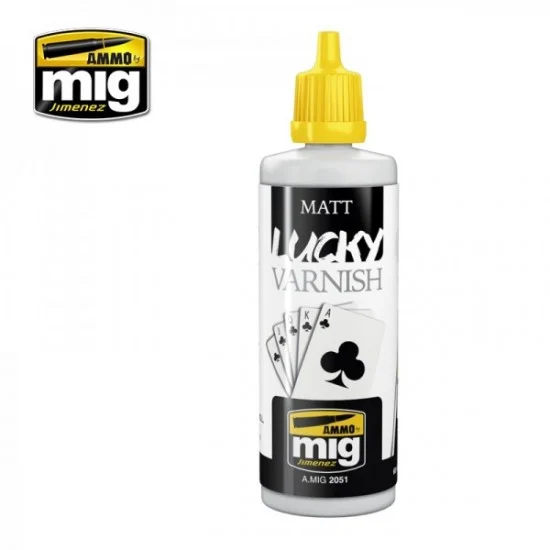 AMMO by Mig Jimenez 2051 Matt Lucky Varnish (60ml) - Hobby & Model Paints