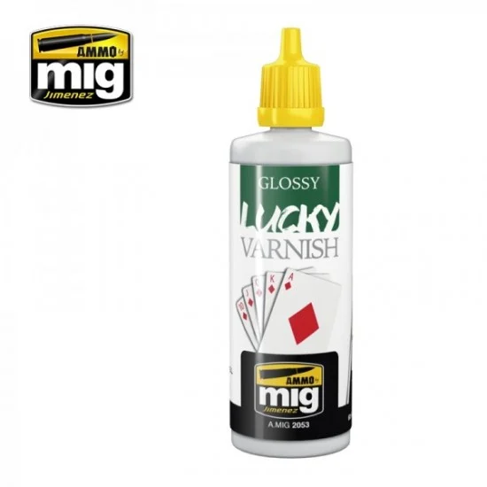 AMMO by Mig Jimenez 2053 Glossy Lucky Varnish (60ml) - Hobby & Model Paints