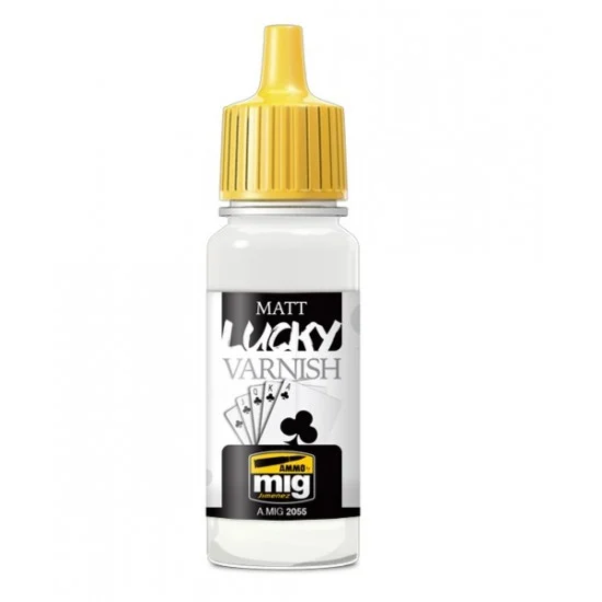 AMMO by Mig Jimenez 2055 Matt Lucky Varnish (17ml) - Hobby & Model Paints