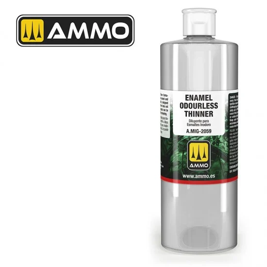 AMMO by Mig Jimenez 2059 Weathering Enamel Odourless Thinner (400ml bottle) - Hobby & Model Paints