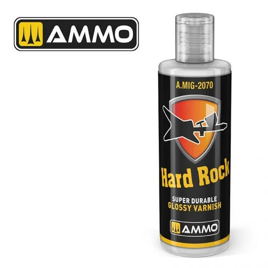 AMMO by Mig Jimenez 2070 Hard Rock Super Durable Acrylic Gloss Varnish (60ml) - Hobby & Model Paints