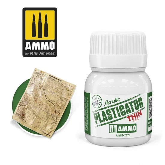 AMMO by Mig Jimenez 2075 Acrylic Plasticator Thin (40ml) - Hobby Tools & Supplies