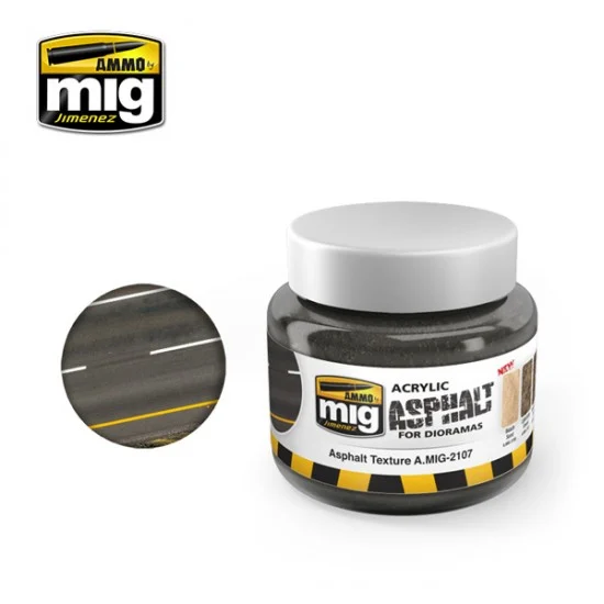 AMMO by Mig Jimenez 2107 Acrylic Asphalt for Diorama - Asphalt Texture (250ml)