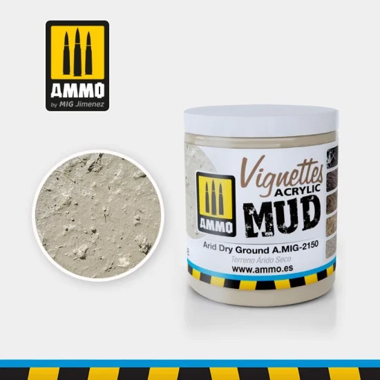 AMMO by Mig Jimenez 2150 Vignettes Acrylic-based Mud for Arid Dry Texture Ground (100ml)