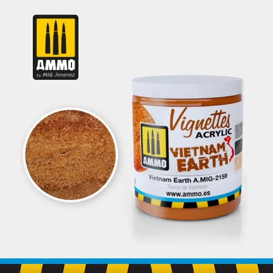 AMMO by Mig Jimenez 2159 Vignettes Acrylic-based Formula for Vietnam Earth Texture (100ml)