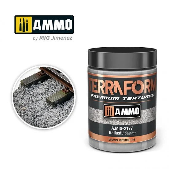 AMMO by Mig Jimenez 2177 Acrylic Texture - Terraform #Ballast (100ml)