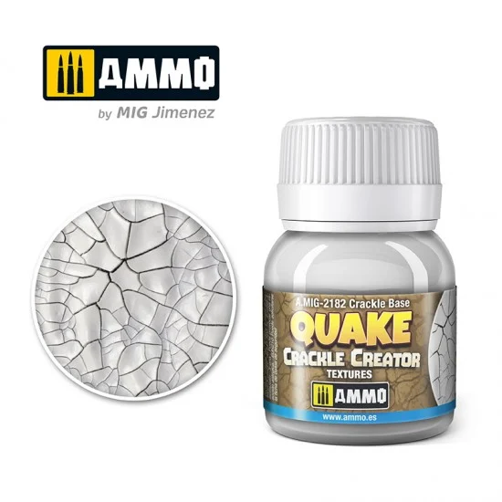 AMMO by Mig Jimenez 2182 Quake Crackle Creator Textures - Crackle Base (40ml)
