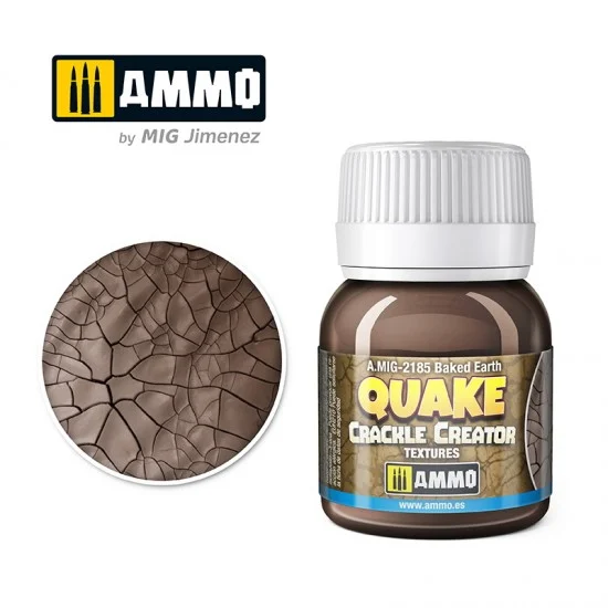 AMMO by Mig Jimenez 2185 Quake Crackle Creator Textures - Baked Earth (40ml)