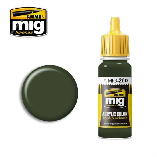 AMMO by Mig Jimenez 260 Acrylic Paint - IJA Kawasaki Green (17ml)
