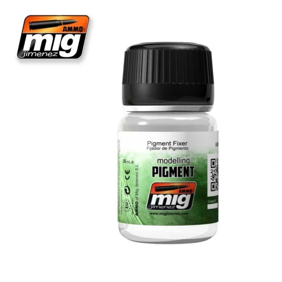 AMMO by Mig Jimenez 3000 Pigment Fixer (35ml) - Enamel Fixer to Glue Pigments in an Effective Way
