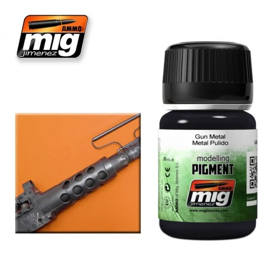 AMMO by Mig Jimenez 3009 Pigment - Gun Metal (35ml)