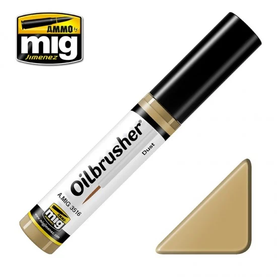 AMMO by Mig Jimenez 3516 Oilbrusher - Dust (Oil paint with fine brush applicator)