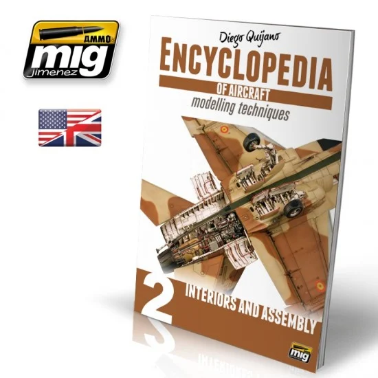 AMMO by Mig Jimenez 6051 Encyclopedia of Aircraft Modelling Techniques - Vol.2 - Interiors & Assembly (168pages)