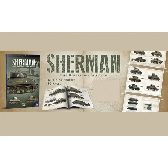 AMMO by Mig Jimenez 6080 Colour Book - Sherman: The American Miracle (English, 80 pages)