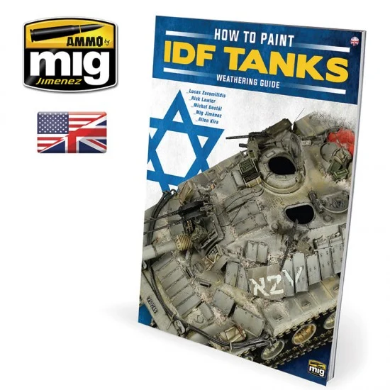AMMO by Mig Jimenez 6128 The Weathering Special Guide Book - How to Paint IDF Tanks (English, 116 pages)