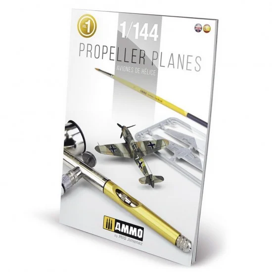 AMMO by Mig Jimenez 6144 The Weathering Aircraft Special - 1/144 Propeller Planes #1 (144pp, English & Spanish)