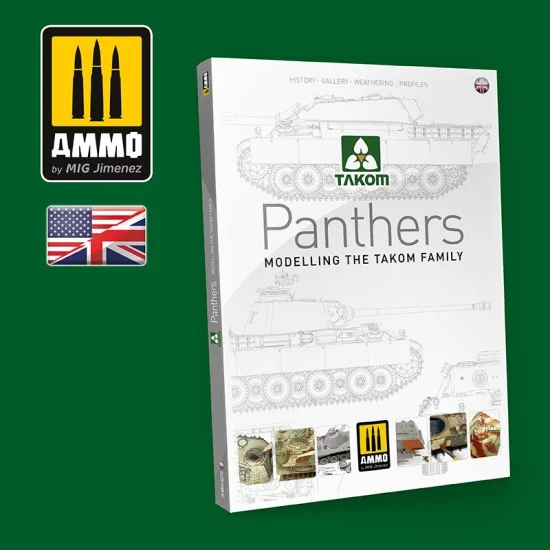AMMO by Mig Jimenez 6270 Panthers - Modelling the TAKOM Family (English, 208 pages)
